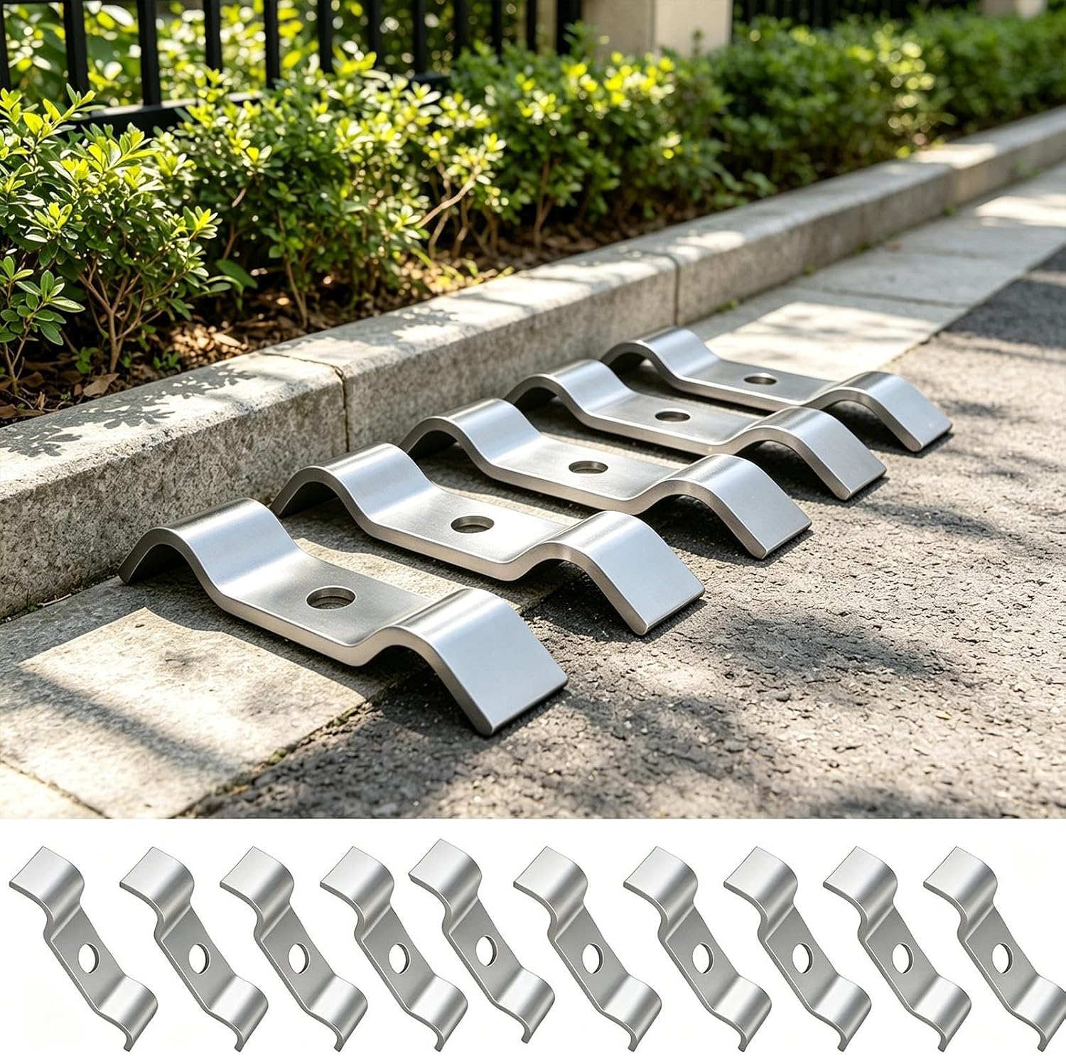 Conduit Pipe Support Strap 10 Pieces Rigid Heavy Duty Adjustable Tool | Tube Strap Support for Plumbing Holding Mounting Water Home House Washroom Bathroom