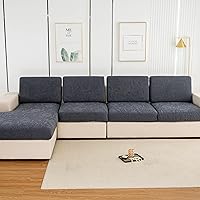 Vista 24 de Funda elástica para sofá seccional, múltiples patrones y colores, diseño de funda de sofá para respaldo (1 unidad)