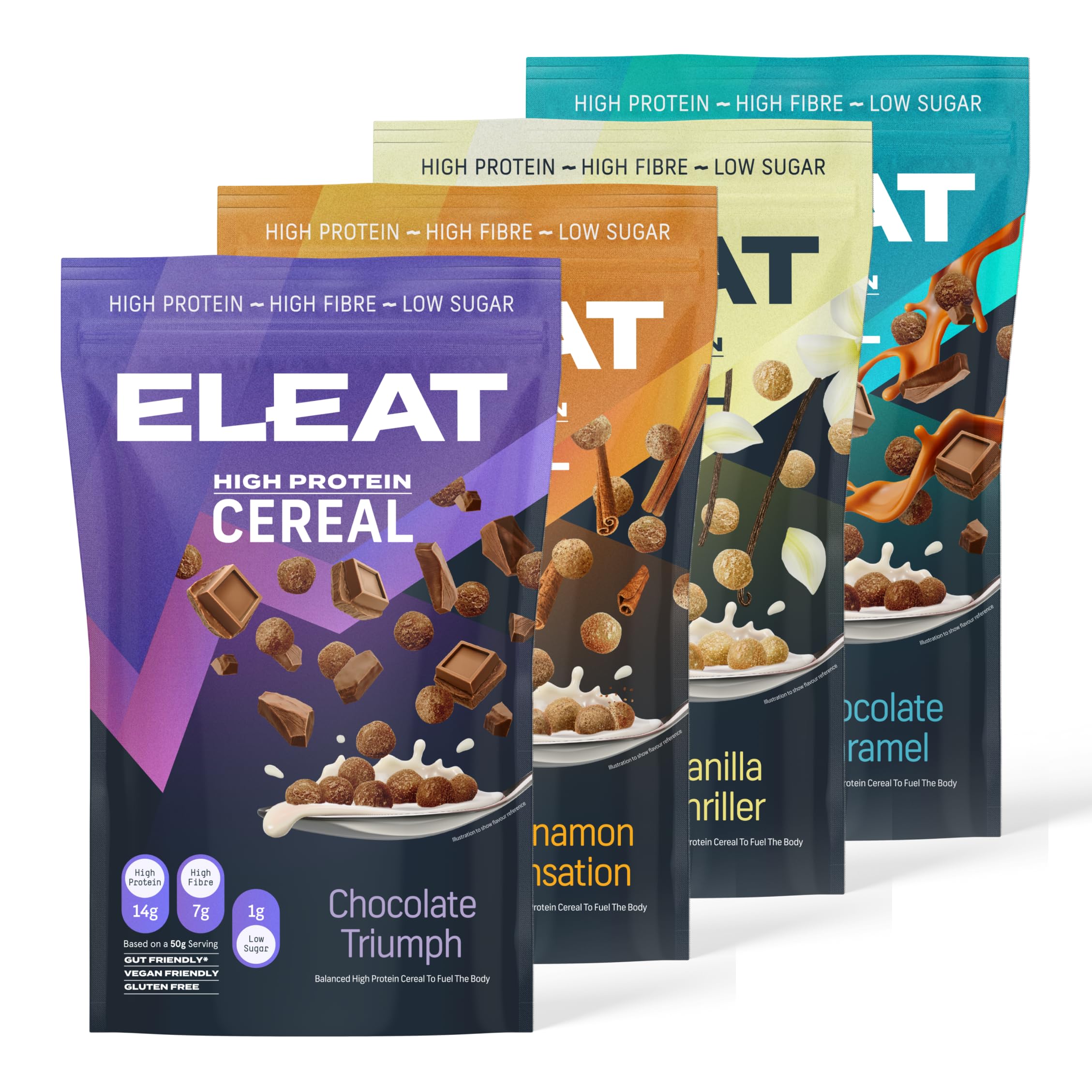 Buy ELEAT High Protein Cereal Low Sugar y Cereal High in Fibre
