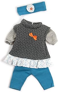 MINILAND EDUCATIONAL CORPORATION Doll Clothes, Girl Autumn/Spring Outfit,Gray,15 inches
