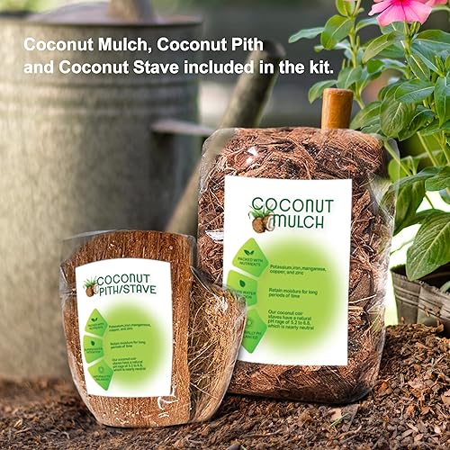 Miniatura 9 de PANWA Cesta colgante hecha a mano 100 de bambú tailandés tejida para orquídeas  Perchas multiusos estilo nido de pájaros para enrejado o cenador