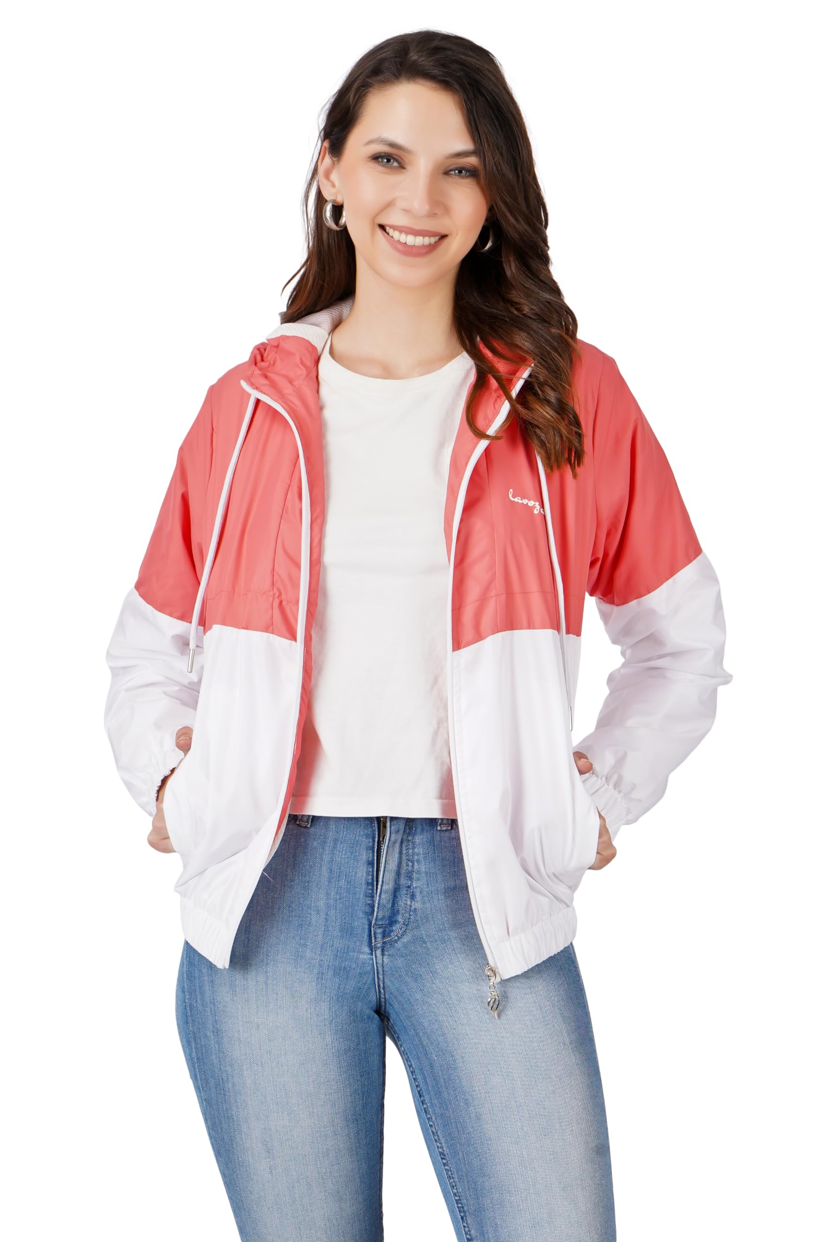 lavozia women Jacket SUNSCREEN JACKET Women's Travel Nylon Solid Plain Sports Gym Workout Running Travel Trekking and jacket for Women-picture-24