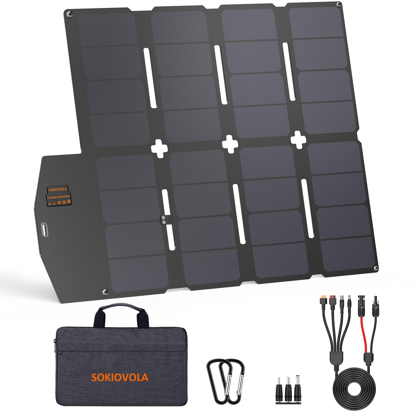SOKIOVOLA 100W Portable Solar Panel
