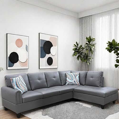 Miniatura 4 de Sofá modular en forma de L, sofá modular con diván, modernos sofás modulares, muebles para sala de estar, apartamento, oficina, dormitorio, color