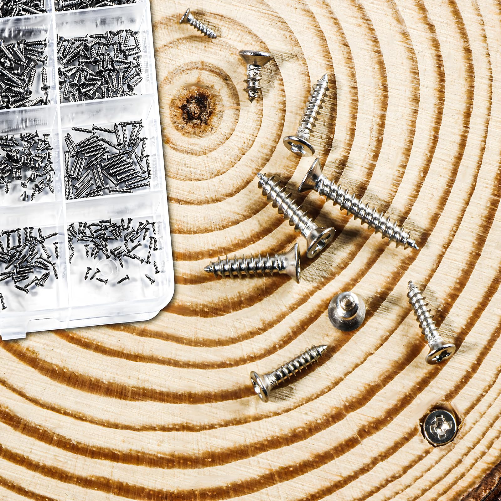 1320Pcs Small Screws Assortment Kit - M1 To M2.2 Stainless Steel Micro Fasteners