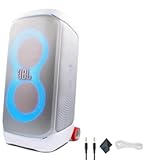 PartyBox Stage 320 &lpar;White&rpar; - 240W Portable Wireless Splash Proof Speaker - 12 Hours of Playtime - Powerful Sound and deep bass &plus; AUX Cable