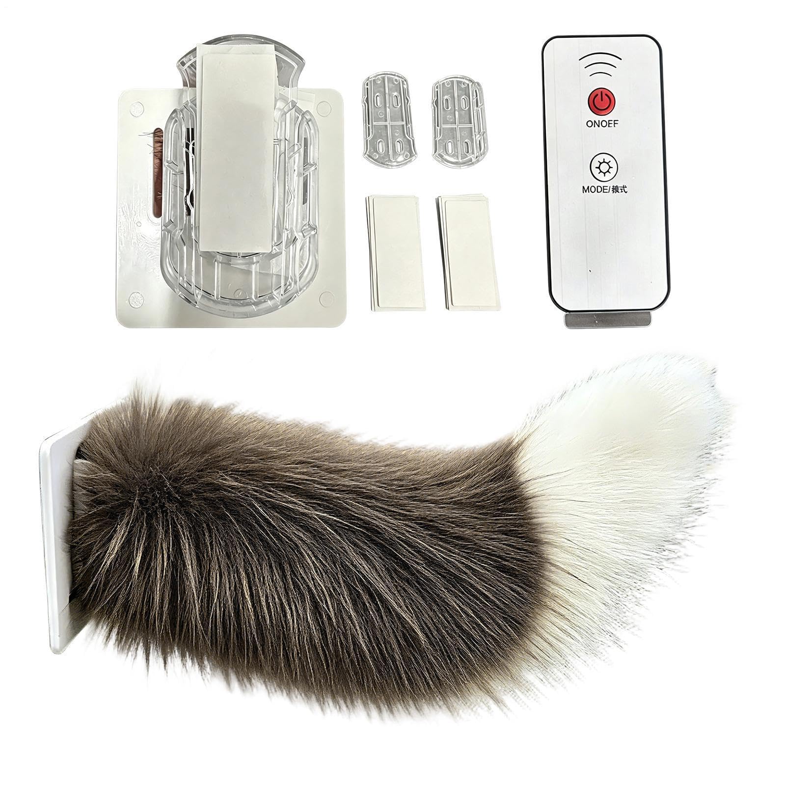 Animatronic Electric Tail Car Decoration, RC Wagging Tail Accessory