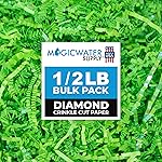 MagicWater Supply - 1/2 LB - Diamond Lime Green - Crinkle Cut Paper Shred Filler great for Gift Wrapping, Basket Filling, Birthdays, Weddings, Anniversaries