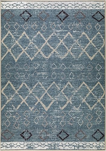 Miniatura 3 de Antep Rugs - Alfombras antideslizantes de 3 x 5 pies (antideslizante) con parte trasera de goma, de estilo bohemio, antiguo, marroquí y con pelo