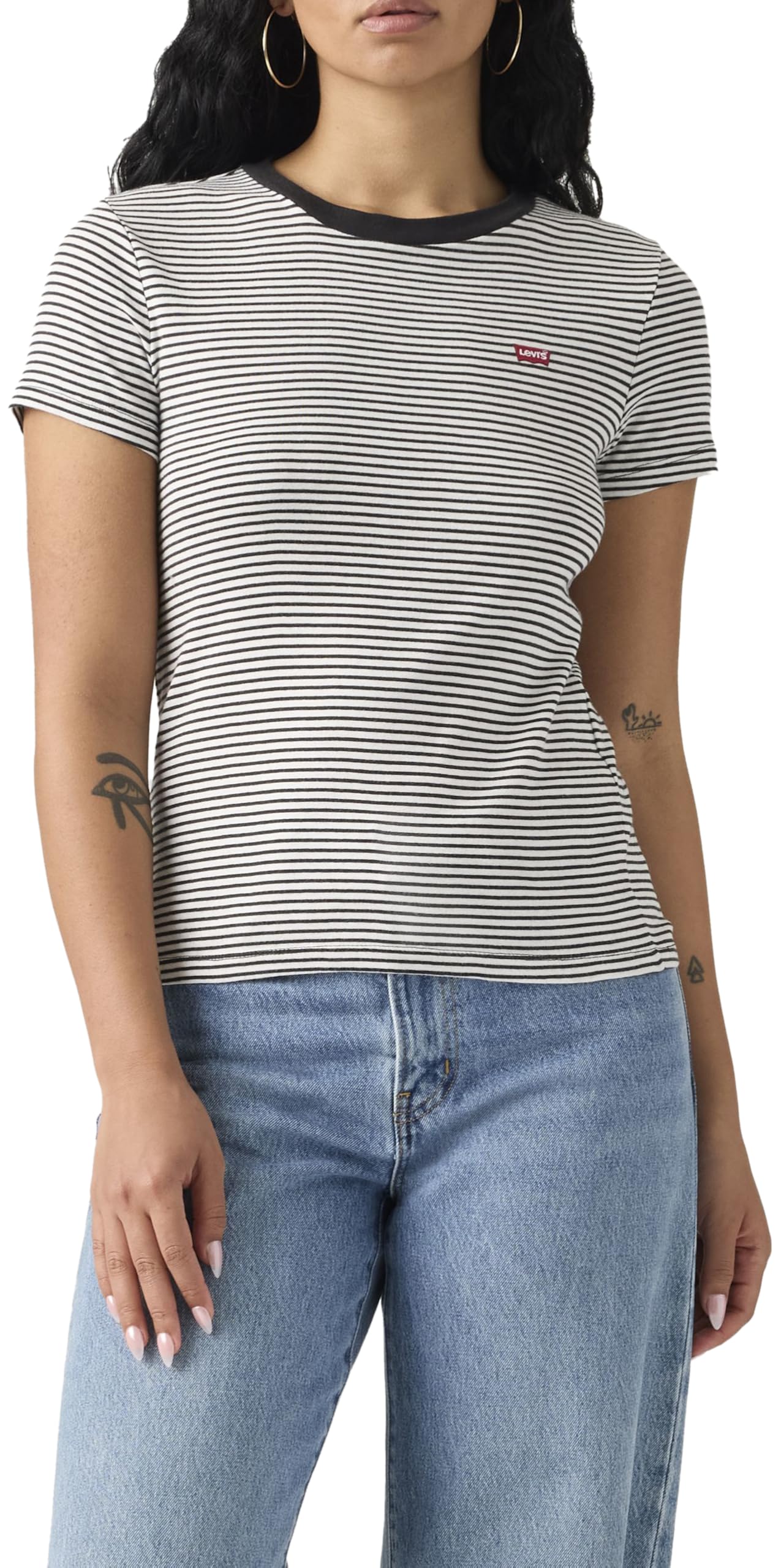 Levi's 2 Pack Essential SS Tee 2 Pack Crew Neck T, 2 Pack Crewneck Tee, L