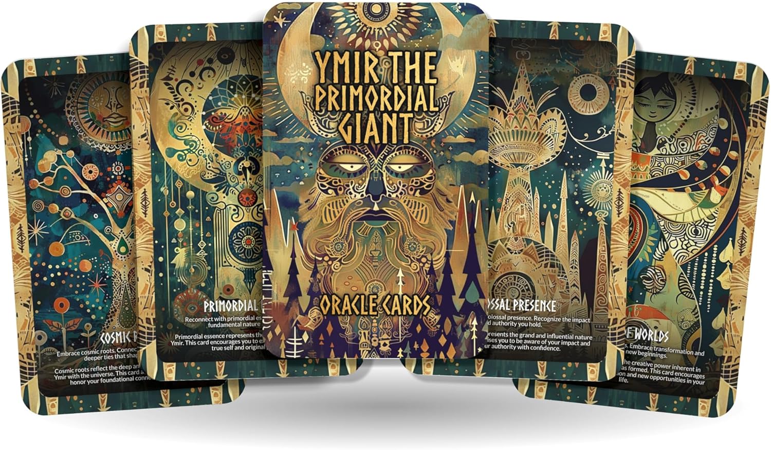 Ibiza Tarot Ymir - The Primordial Giant Oracle Deck Cards - A Unique Spiritual Journey - Delving into The Origins and The Fundamental Forces of Creation