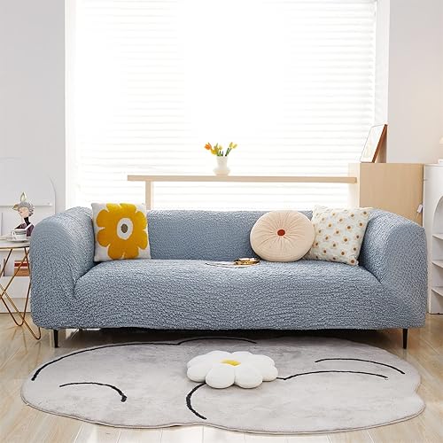 Miniatura 9 de OKYUK Funda elástica para sofá universal 2023, tela de poliéster suave de alta calidad, protector lavable, ajuste de la forma de 1 pieza, colección