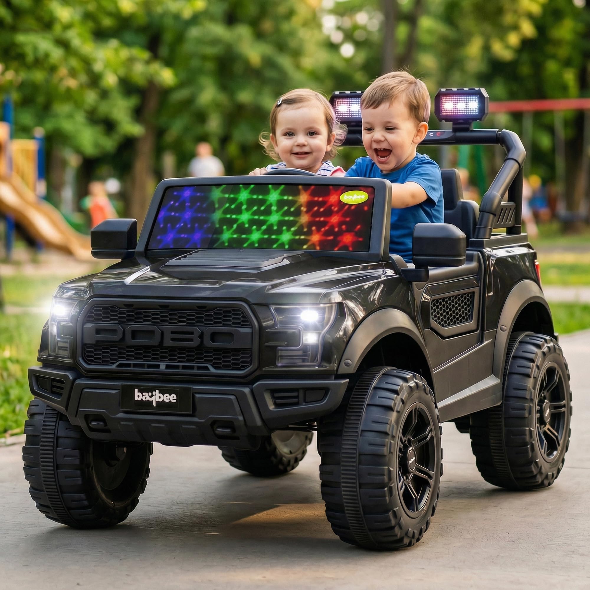 Baybee Bronco Rechargeable Battery Operated Jeep for Kids, Ride on Toy
