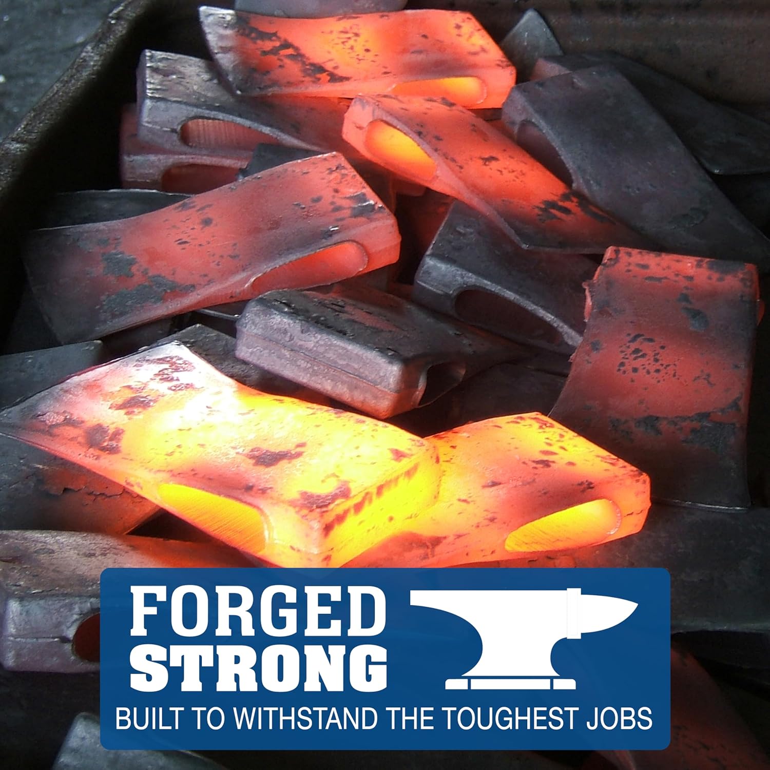 COUNCIL TOOL Fireman’s Flathead Axe - 6 lb Fire Axe with 32" Dual Grip Hickory Handle & Forged Steel Head - 60F32DG