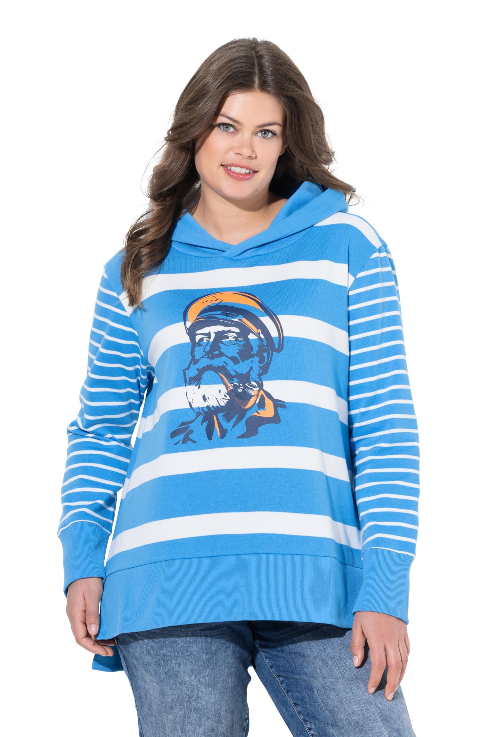 Laurasøn Ringelsweatshirt, Langarm, Kapuze 835653