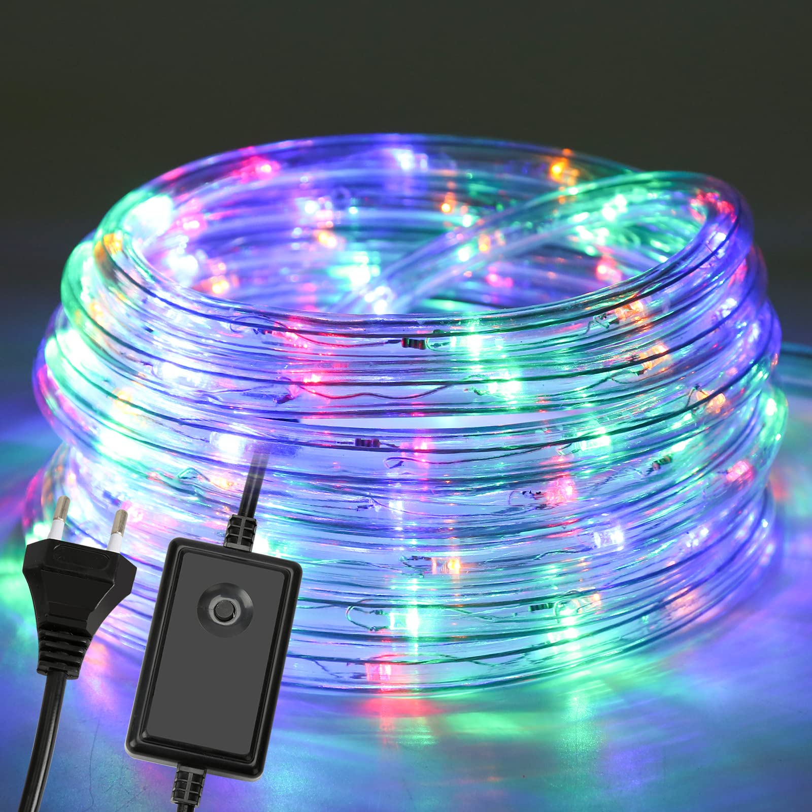 LED Lichterschlauch Außen, 20m 480 Lichtschlauch außen Wasserfest LED Schlauch Lichtschläuche, Bunt mit Timer & 8 Modi Lichtschlauch,für Außen Innen Party Hochzeit Weihnachten Dekolicht
