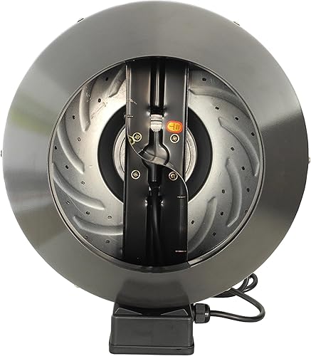 Miniatura 3 de Hydro Crunch N201111-202080-DT Ventilador en línea de 4 pulgadas 188 CFM y filtro de carbono de 4 x 12 pulgadas con kit de ventilación hidropónica