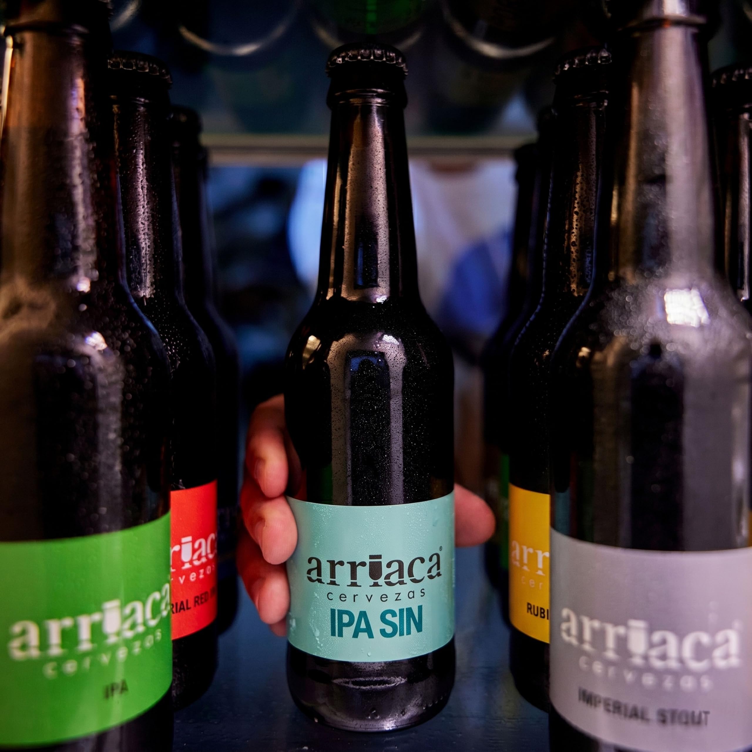 Cerveza Artesana Arriaca Pack Degustación "SIN Alcohol y SIN Gluten" RUBIA 0,0 + TOSTADA 0,0 + IPA SIN (Lata 24ud)