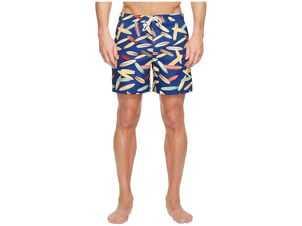 

Original Penguin Surfboard Fixed Volley Swim Trunk (Dark Sapphire) Men's Swimwear