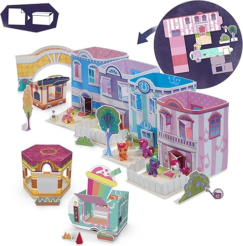 Miniatura 5 de My Little Pony Mini World Magic Epic Crystal Brighthouse juguete, juego para construir con 5 figuras coleccionables, para niños a partir de 5 años