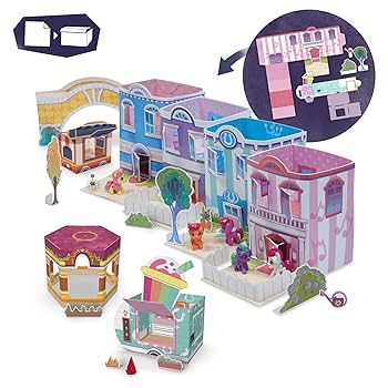 Pony's House My Little Pony G1 Petite Ponies Happy Hearts Cottage Ponies