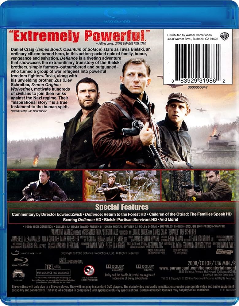 ディファイアンス [Blu-ray] Amazon.co.jp: ディファイアンス [Blu-ray] : ダニエル