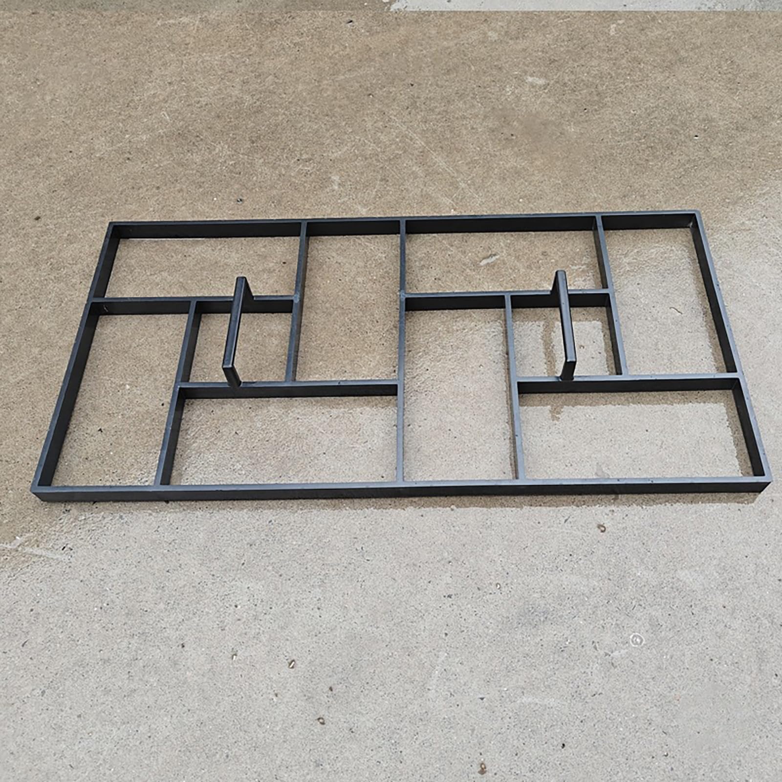 Forma do tworzenia ścieżek betonowych, kwadratowa forma do kostki brukowej na podjazd, materiał plastikowo-stalowy, narzędzie do układania kostki brukowej DIY, wielokrotnego użytku plastikowa forma