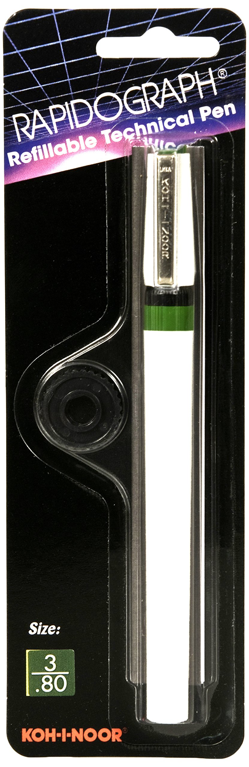 Koh-I-NoorRapidograph Technical and Artist Pen.80mm Nib, 1 Each (3165.3),White