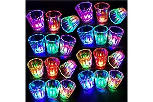 Glow-in-the-Dark Light-Up Shot Glasses for Unforgettable Adult Bashes