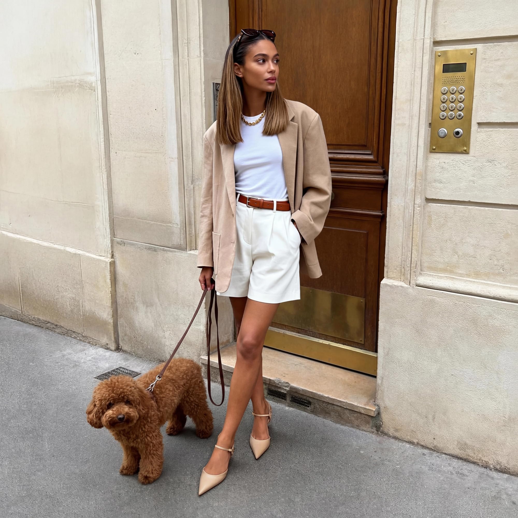 DREAM PAIRS Damskie czółenka na obcasie z zamkniętymi palcami