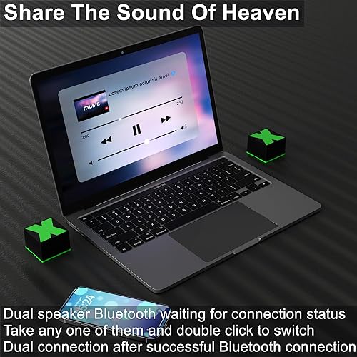 Miniatura 5 de Yomdud Altavoz Bluetooth, mini altavoz Bluetooth de volumen potente, calidad de sonido clara y rica, altavoces portátiles que brindan una