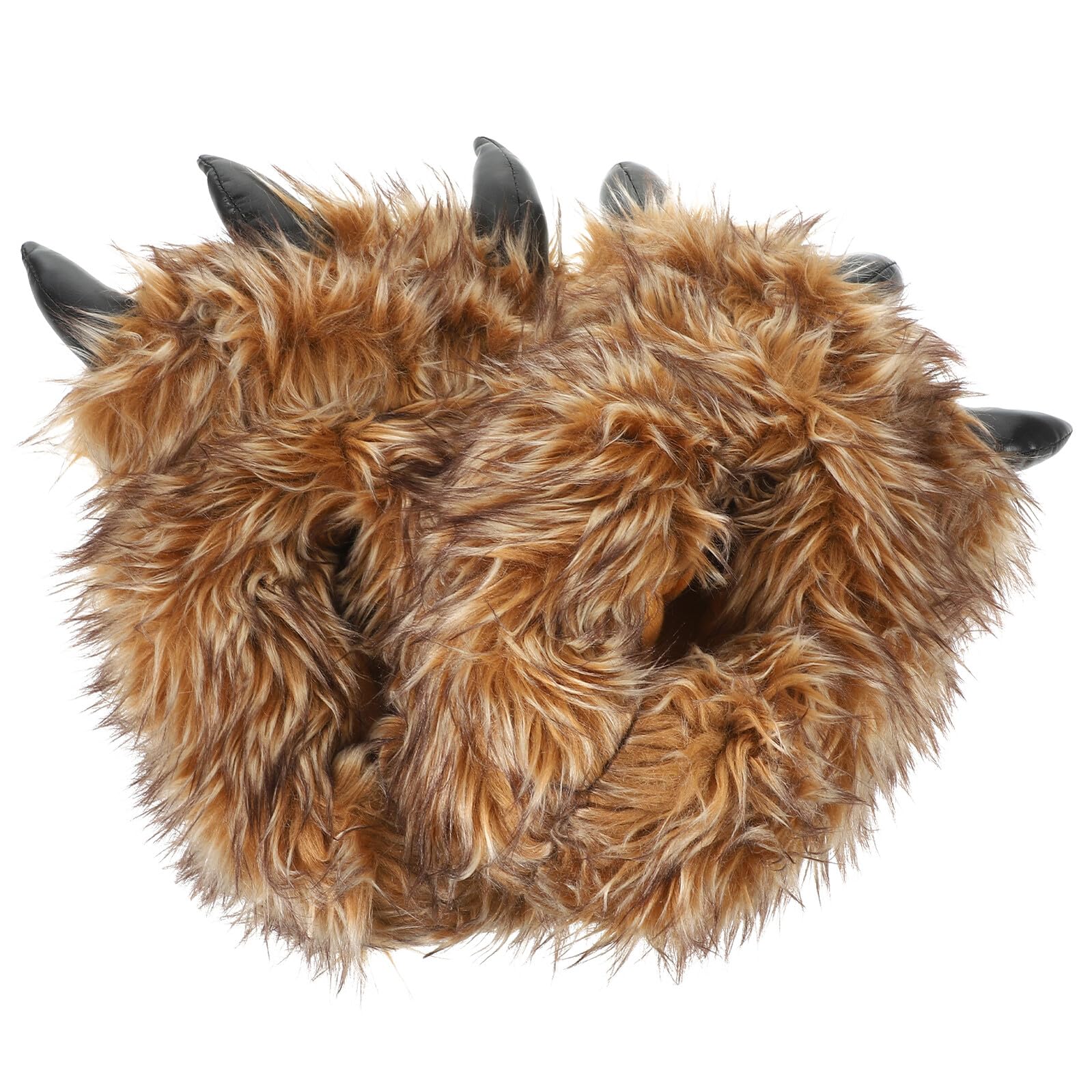 Pantuflas de Peluche Creativas 1 Par 28cm Marrón para Interior