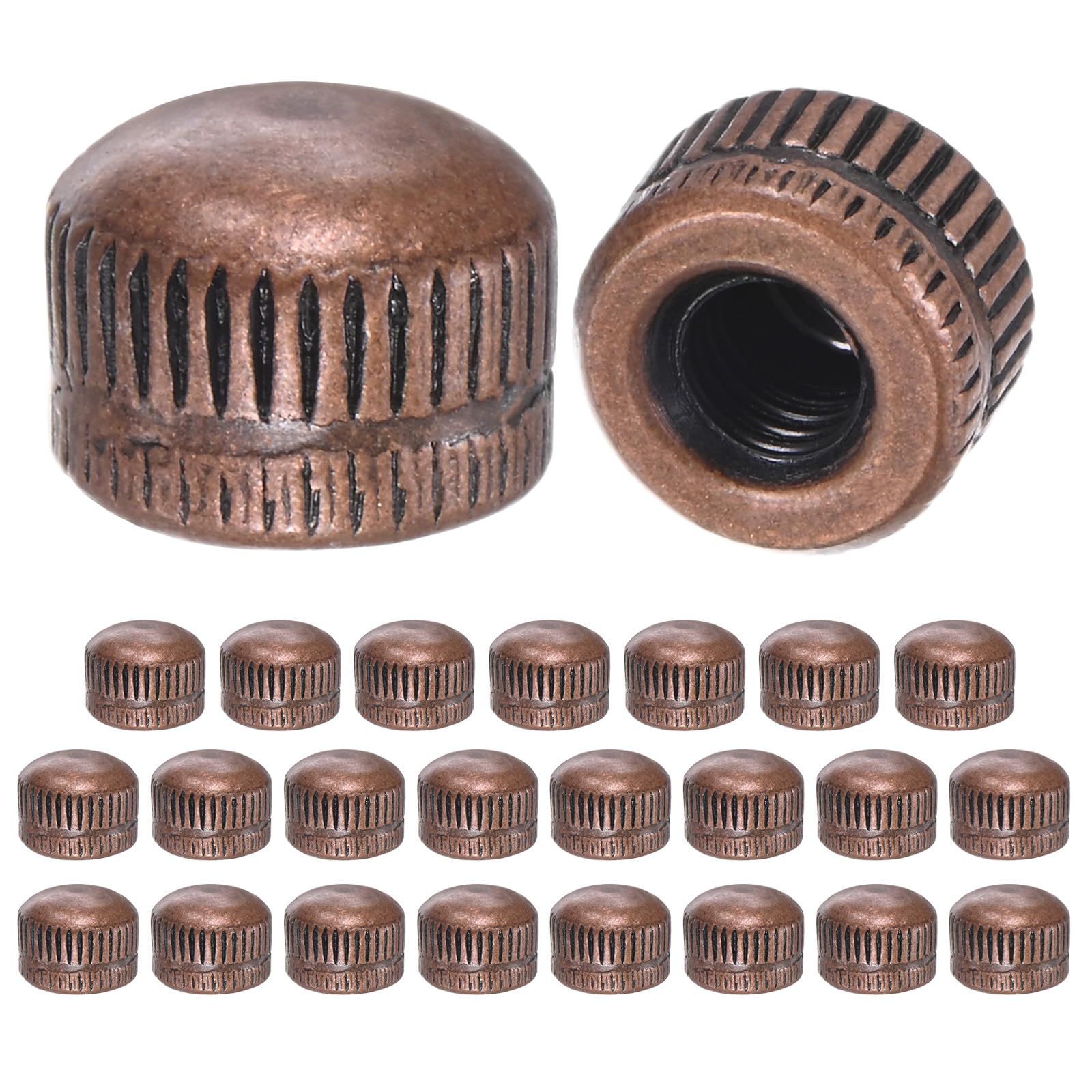 M METERXITY 25-Pack Threaded Cap Nuts
