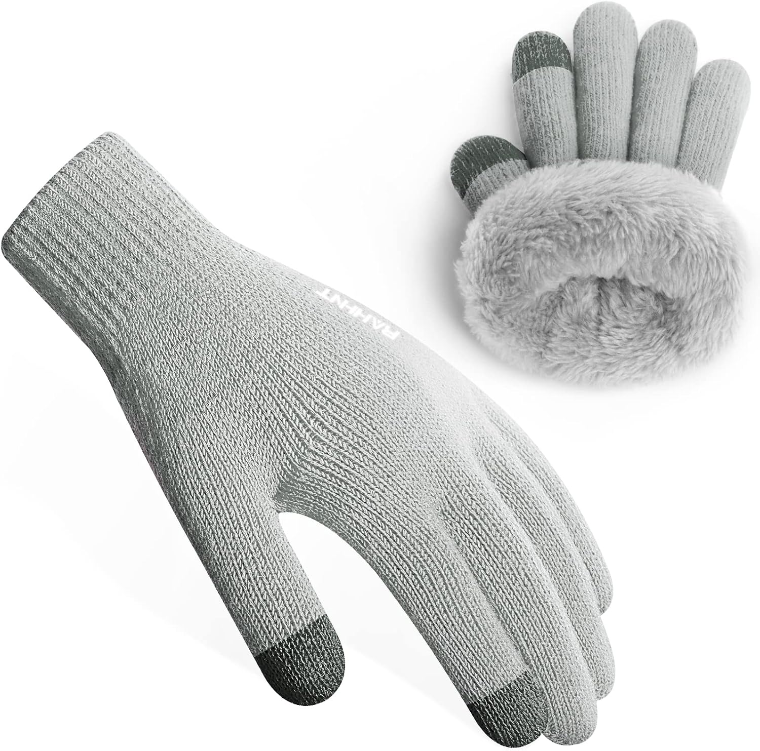 Cysocool Guanti in maglia isolati per bambini con fodera in pile 5-10