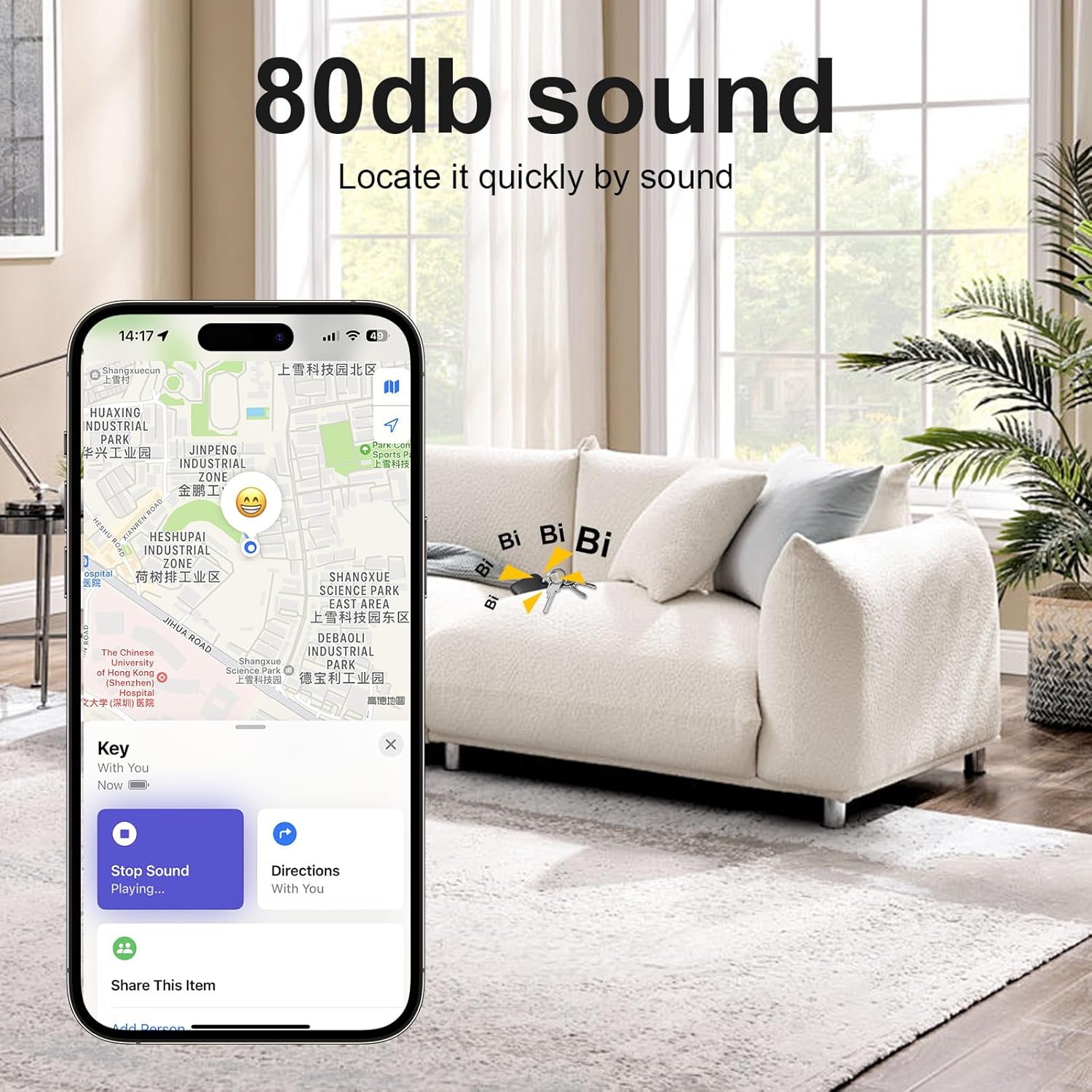 Smart Tracker Tags-4 Pack(iOS Only) Compatible with Apple with 2 Batteries,Replaceable Battery,Bluetooth Luggage Smart GPS Tag Works with Apple Find My APP,Item Finders for Dog/Key/Luggage