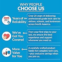 Vista 3 de iCloth Large Screen Cleaning Wipes for Electronics, Lint-Free and Streak-Free, Fast-Drying, Removes Dust, Fingerprints, and Smudges (100 Wipes)