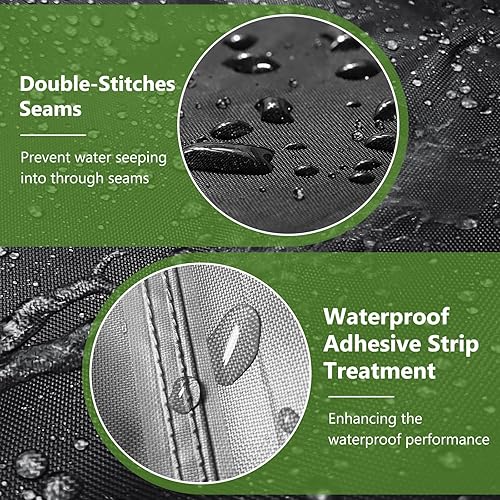 Miniatura 4 de STARTWO Fundas redondas para muebles de patio, fundas impermeables para muebles de exterior, resistentes a los rayos UV (62 pulgadas de diámetro x