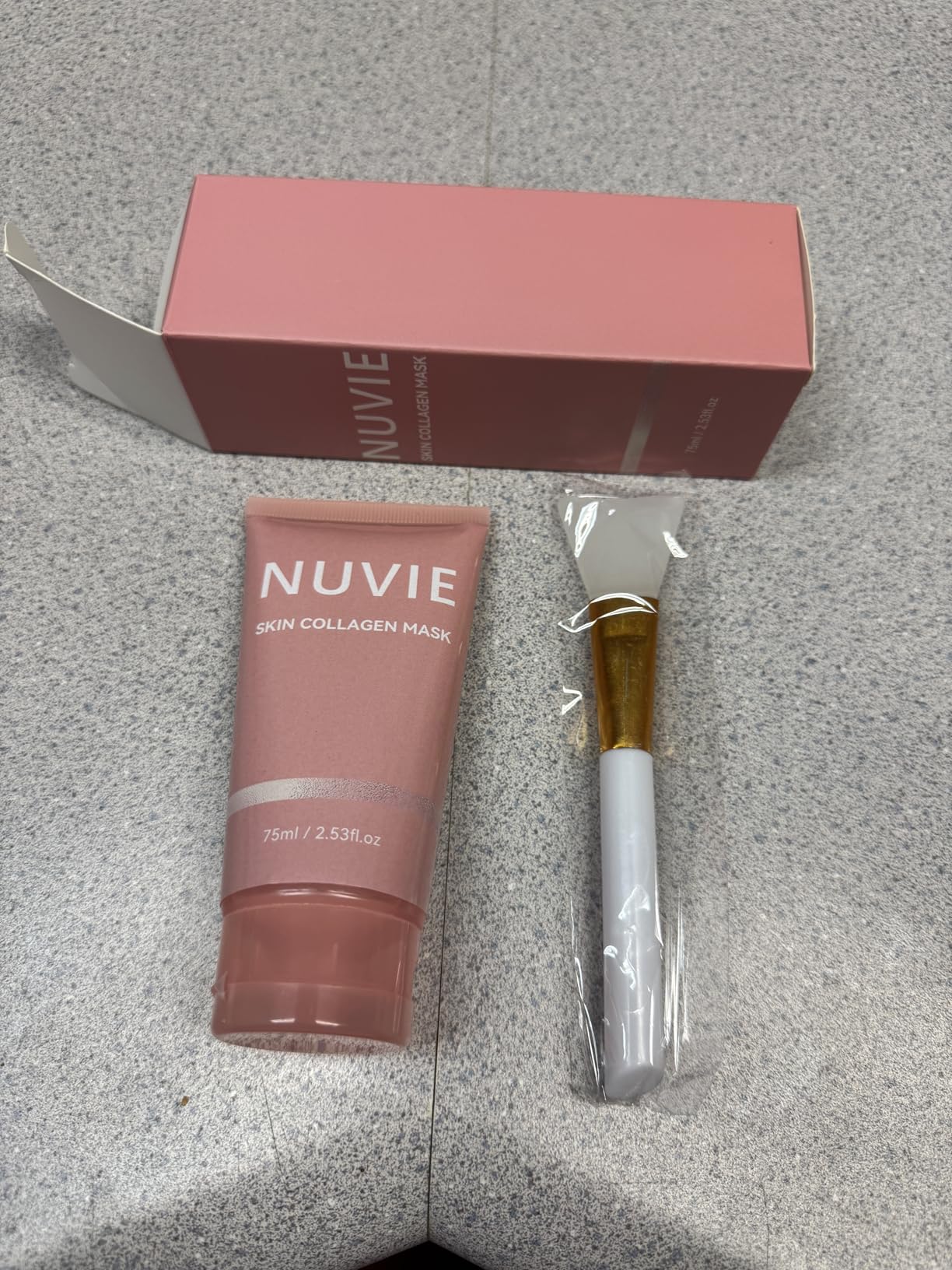 Nuvie Skin collagen night wrapping mask, Overnight collagen face mask Easy Peel Off Facial Mask Skin Care night mask 2.53 fl.oz/75ml (1PCS)