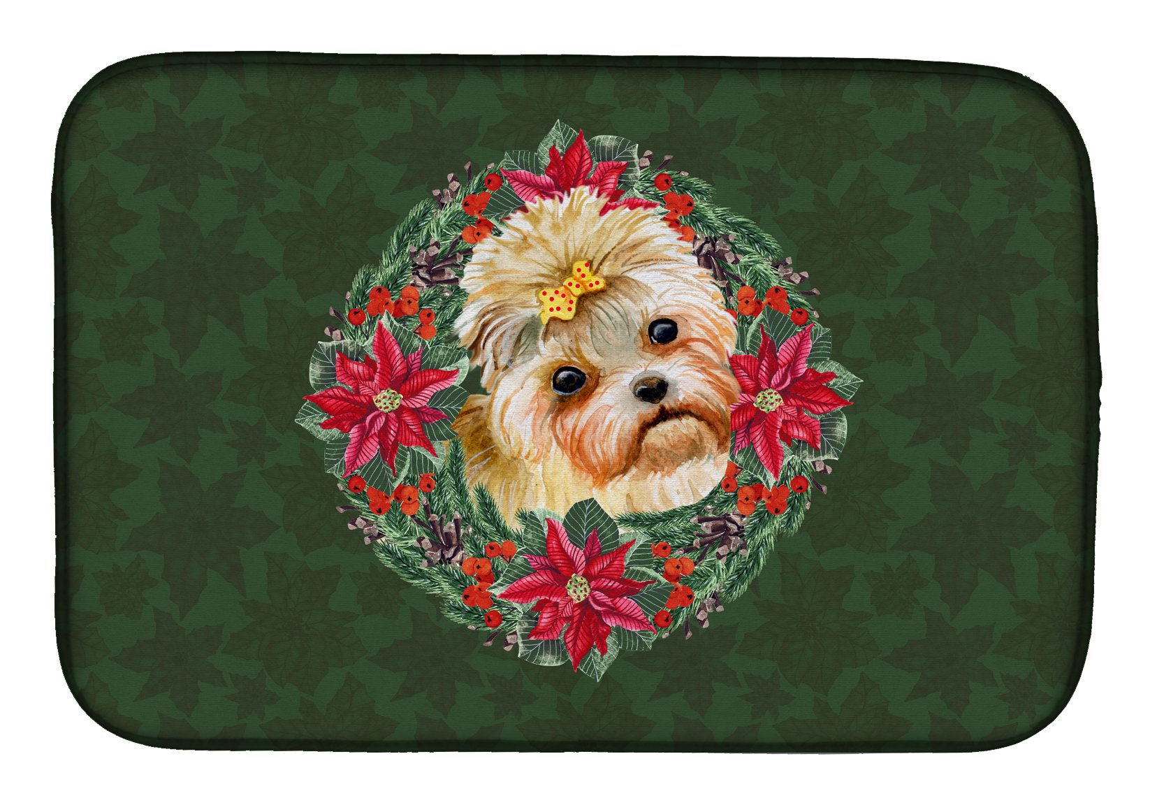 Dish Drying Mat Caroline's Treasures CK1534DDM tapis de vaisselle absorbant et anti-rayures 14x21