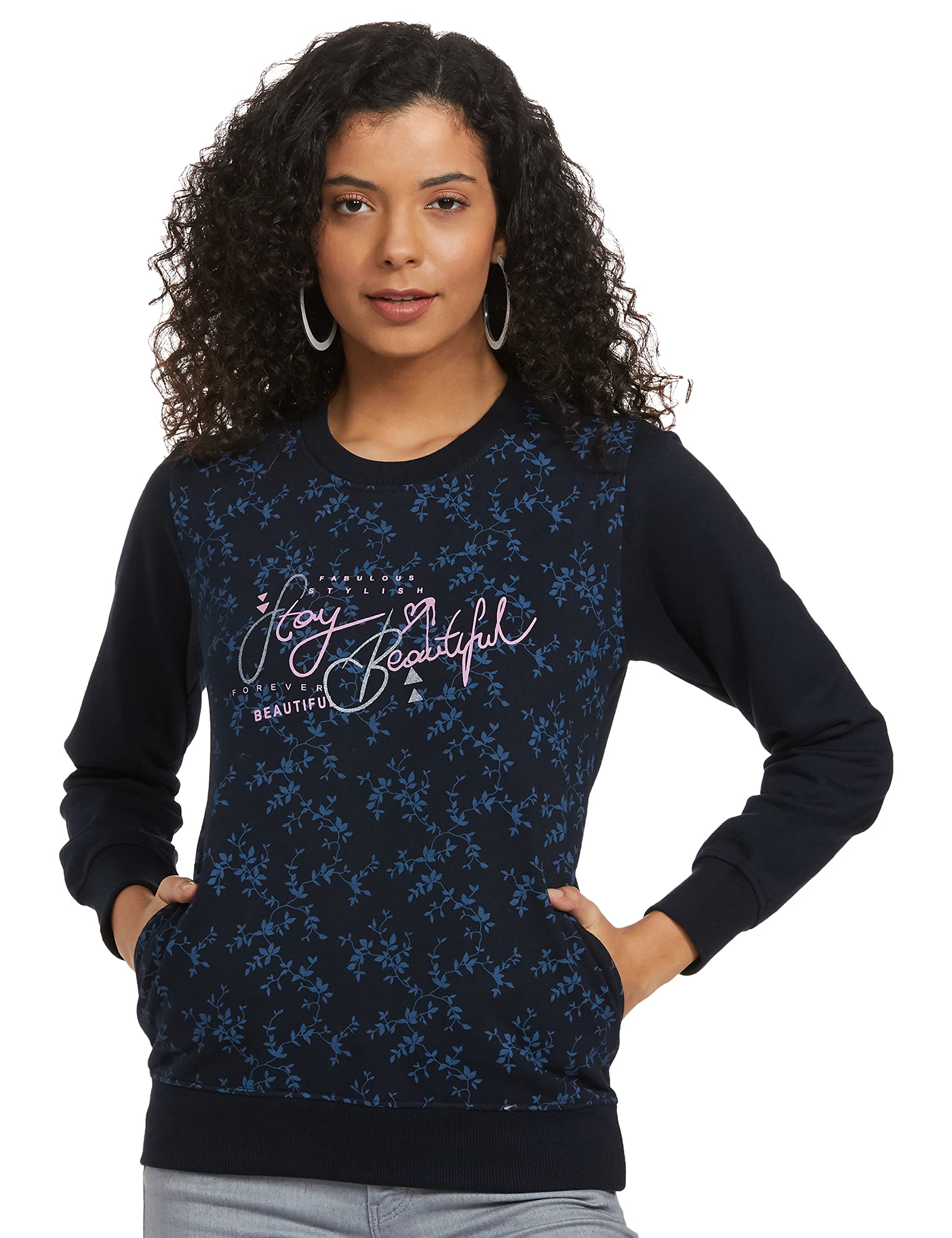 Qube By Fort CollinsWomen's Sweatshirt, 305 SMU, Navy, S