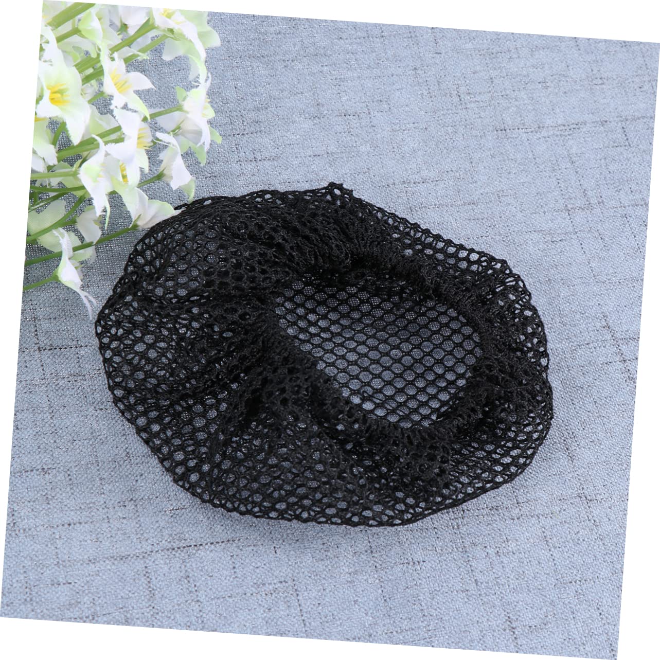 minkissy 60pezzi Rete Per Alta Elasticità Snood Raso Per Performance Di Danza Accessorio Elegante Per Ballo Senza Pizzo Nero