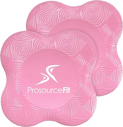 Miniatura 6 de ProsourceFit Juego de 2 rodilleras antideslizantes para yoga, pilates, meditación y estiramiento, accesorios de yoga para soporte de rodilla para