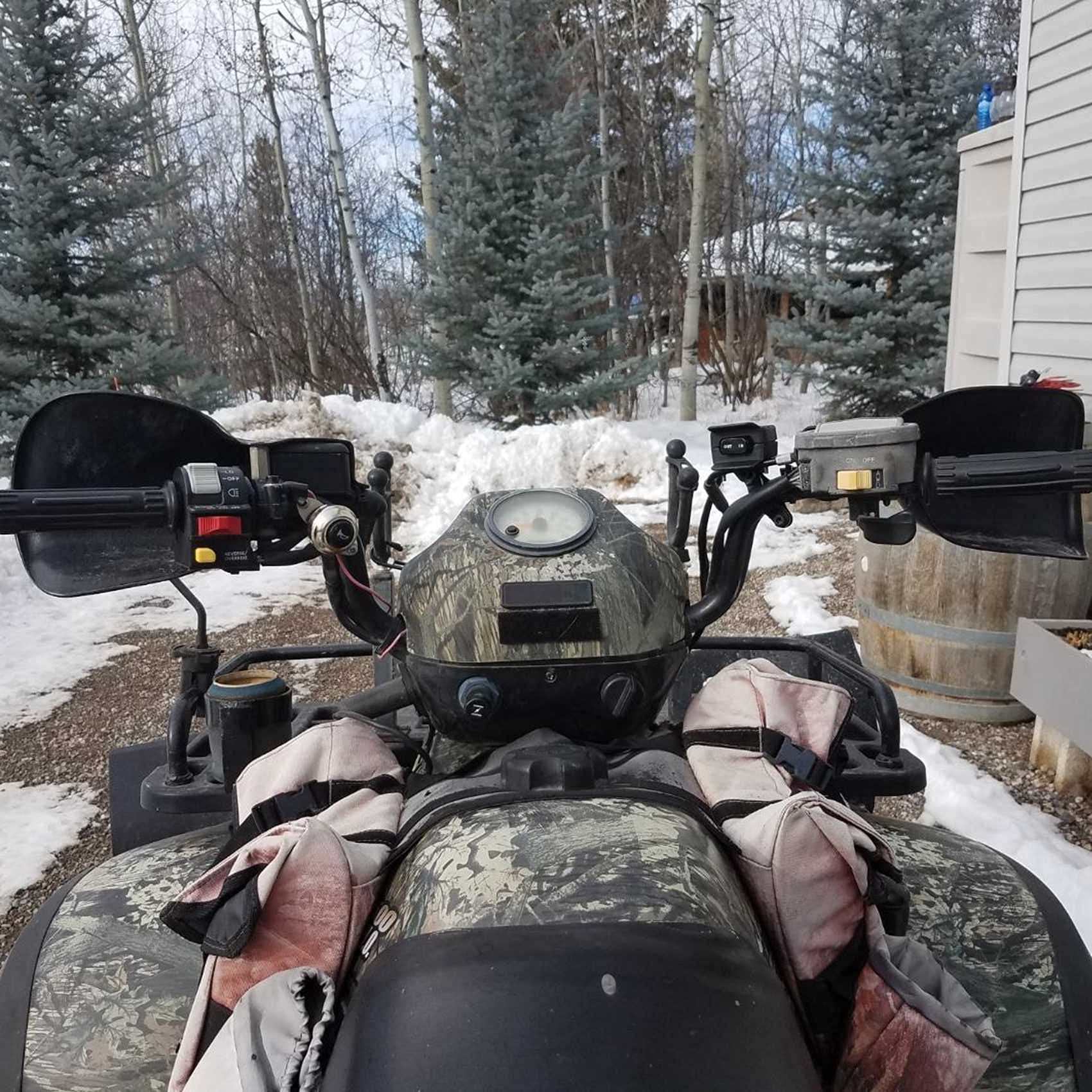 12V Interrupteur au Pouce à Bascule de Treuil avec Support de de Ligne de Commande de Guidon pour Accessoires de Treuil éLectrique ATV UTV