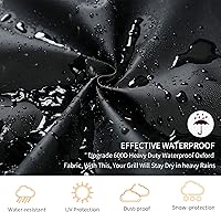 Vista 5 de Jiesuo Cubierta de parrilla para hervidor de carbón Weber, cubierta de barbacoa premium de 22 pulgadas, cubiertas de parrilla resistentes e