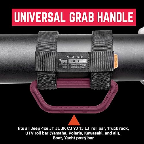 Miniatura 2 de GPCA Asa universal para Jeep Wrangler todos los modelos, UTV, ATV, barcos y más, mango de barra antivuelco se adapta a diámetro de 1 a 5.5 pulgadas