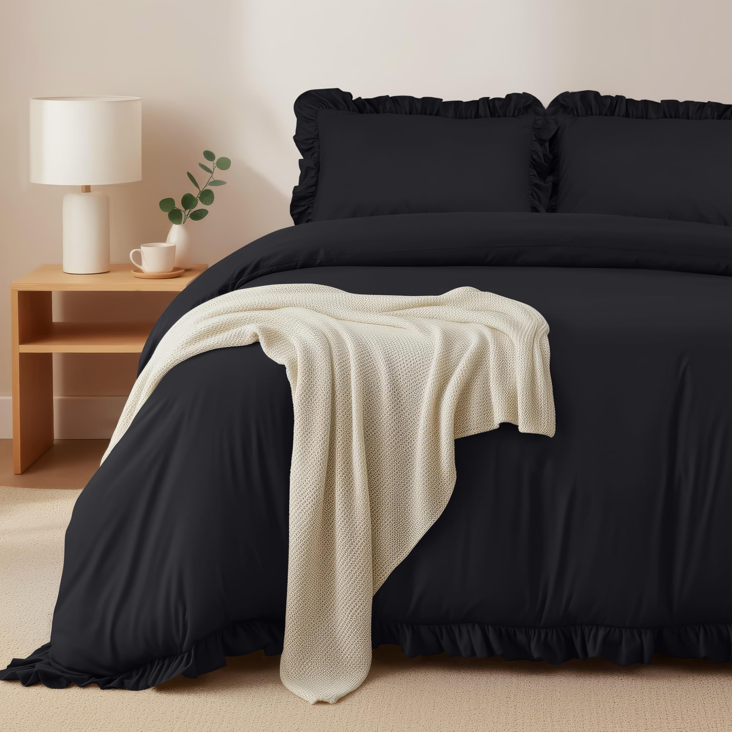 Utopia Bedding Rüsche Bettbezugsset