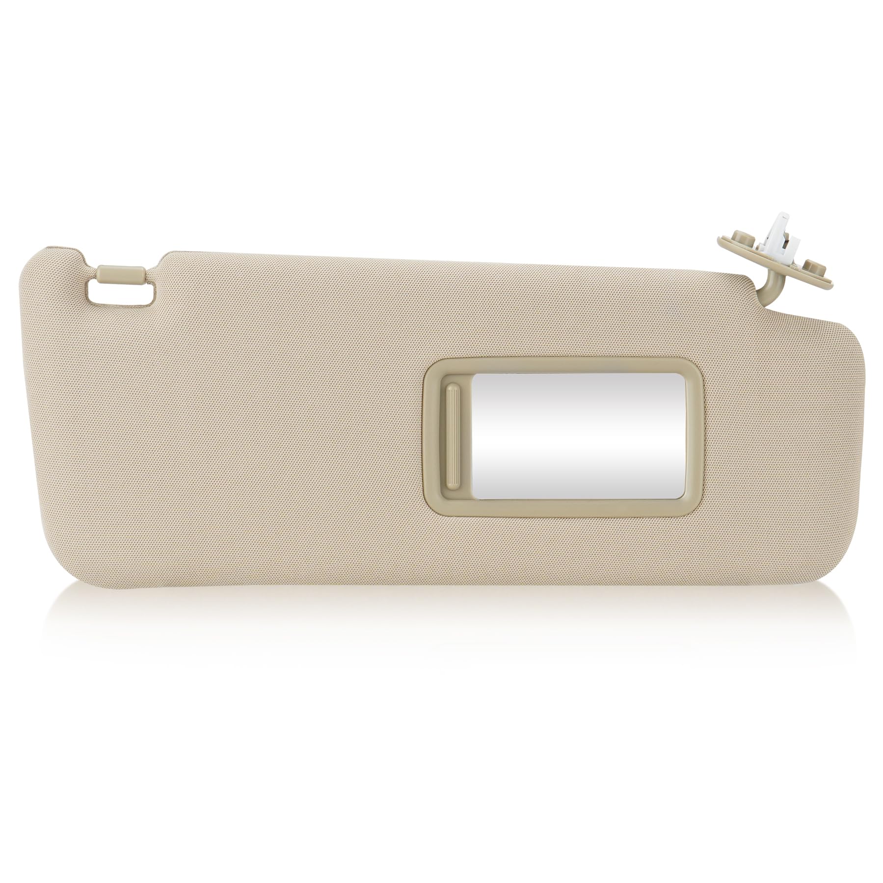 Right Passenger Side Beige Sun Visor with Vanity Light for Toyota 4Runner 2010-2023 Sunvisor Replacement 74310-35B00-E1 74310-35B01-E1