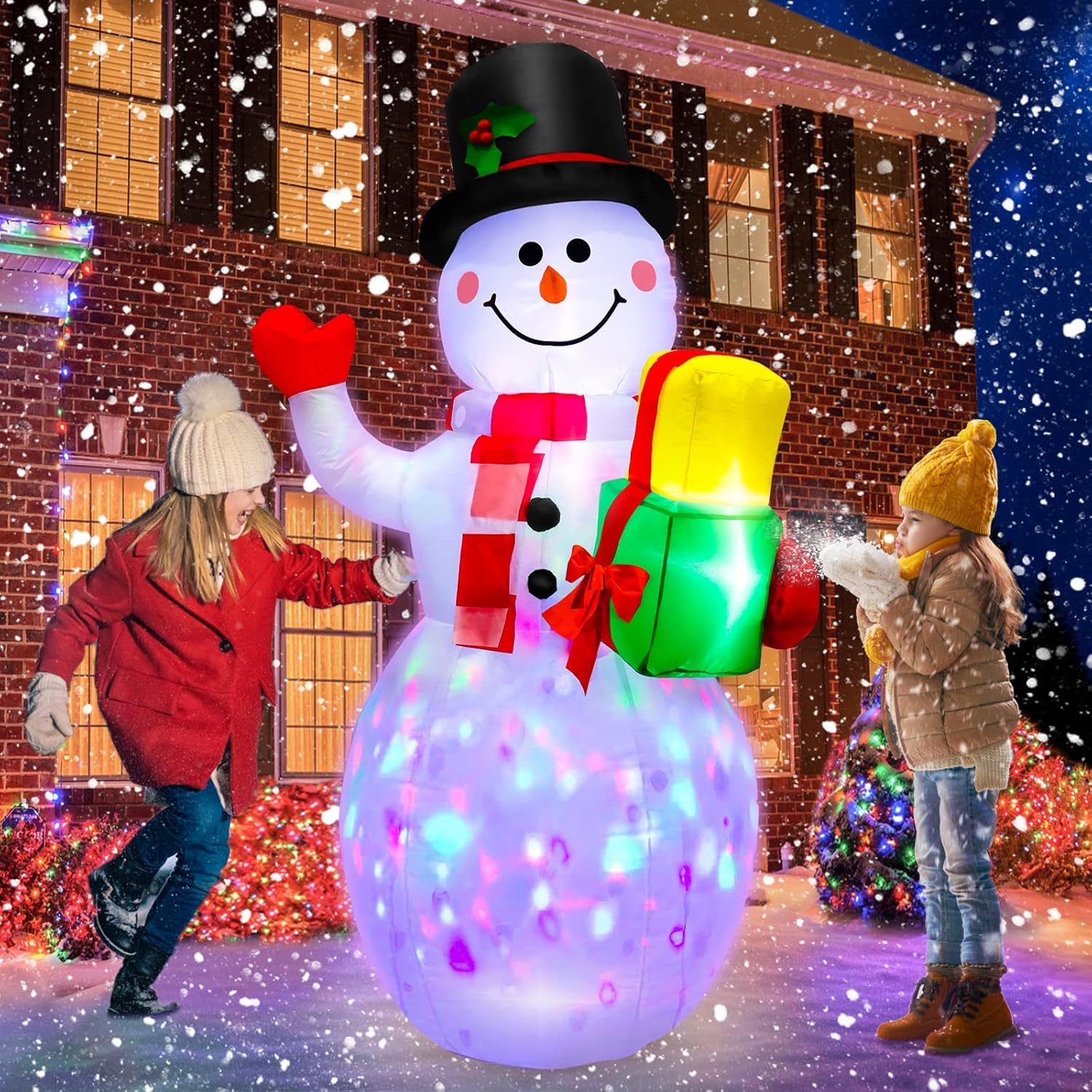 Christmas Inflatables Snowman Outdoor Decoration 5Ft Blow up Snowman