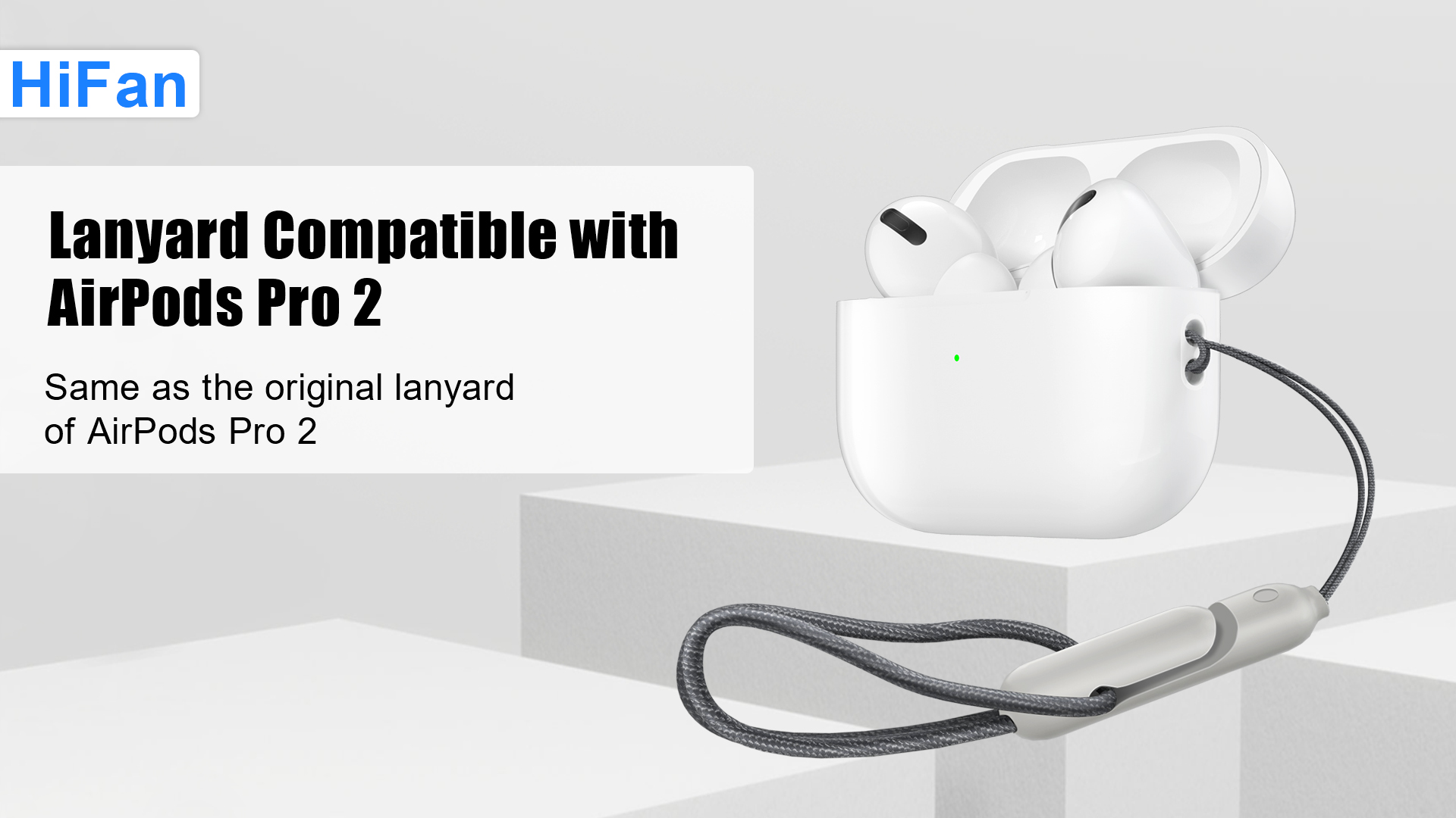 HiFan Lanyard Compatible with AirPods Pro 2, Anti-Drop & Anti-Lost