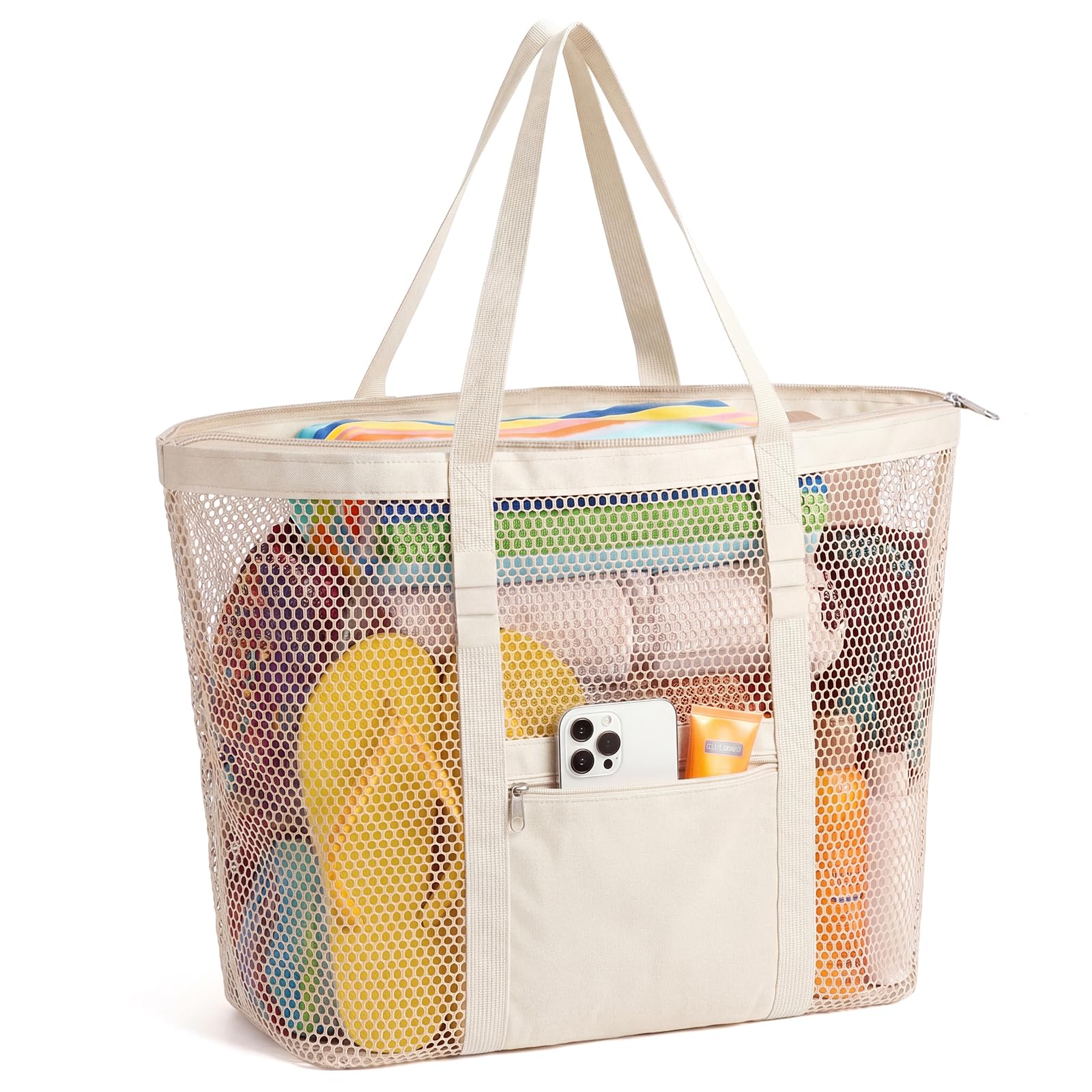 Dntorx Women's Mesh Beach Bag - travel totes | Mubboo